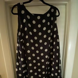 Tommy Hilfiger navy polka dot dress